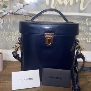 Brahmin Pipp Navy Topsail purse